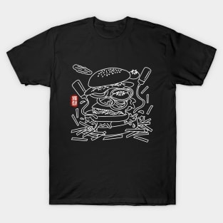 Deconstructed Burger (white) T-Shirt